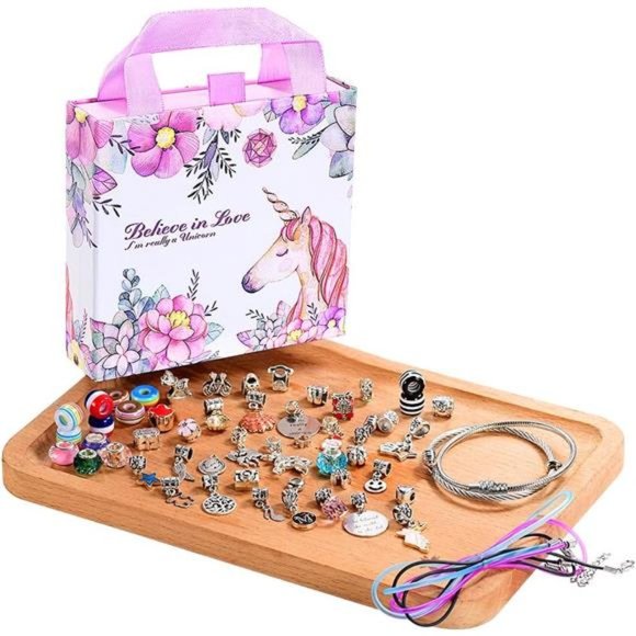 Charm Bracelet Making Kit, A Unicorn Girls Toy That Inspires Creativity - Picture 2 of 6
